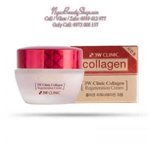 Kem Dưỡng Trắng Tái Tạo Da Collagen 3W Clinic