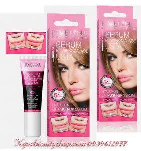 Serum làm hồng, dày và đầy môi EVELINE Hyaluron Lip Push-Up