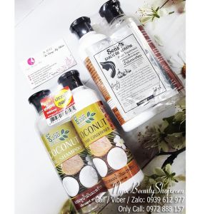 Bộ Dầu Gội Xả Coconut Kích Mọc Tóc Thái Lan 360ml