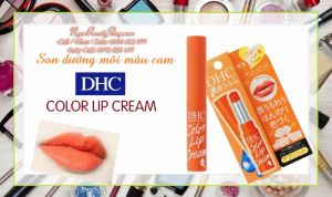 Son dưỡng màu hồng cam Pururu DHC Pure Color Lip Cream