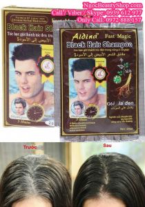 Dầu gội đen tóc Thái Lan - Fast Magic - Black Hair Shampoo