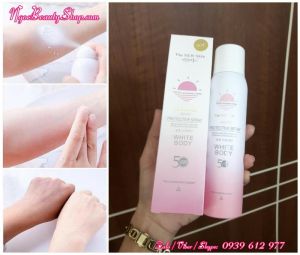 Xịt chống nắng The New Skin Protective Spray White Body SPF50 Sun Screen 