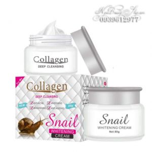 Kem dưỡng da Collagen Snail Deep Cleansing Whitening Cream 80gr