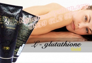 Dưỡng trắng da và make up body ánh kim L - Glutathione Gold 300gr SPF 50