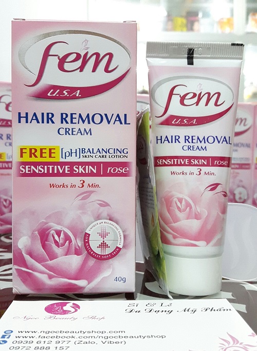 Kem tẩy lông fem hair removal cream