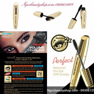 Mascara Volume and Curling Top Face chống trôi