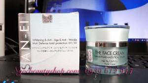 Kem dược trắng da chống lão hoá, chống nhăn San-Ei The Face Cream Nhật Bản UV/30
